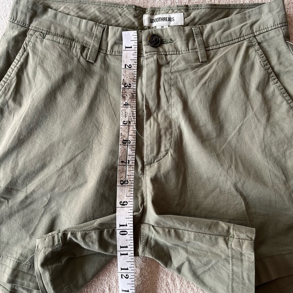 NWT Goodthreads Lightweight Chino Shorts 28 Green - Picture 13 of 14